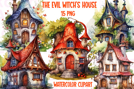 The Evil Witch’s House Clipart