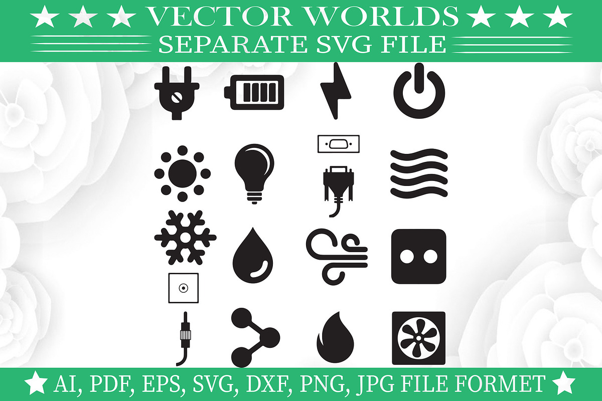 Electric Icon Svg, Electric,Icon Svg, an Object Graphic by VectorWorlds (Photo 2 of 3)