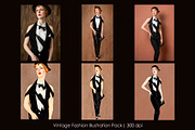 Vintage Fashion Illustration Pack, a Person Illustration by StockVerse Creative (Thumbnail 1 of 7)
