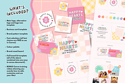 Colorful logo + Canva Branding Kit, a Branding & Logo Template by Kurly Creative (Thumbnail 2 of 9)