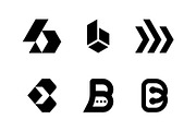 B Letter Logo Mark Bundle, a Branding & Logo Template by Motaleb Hossain (Thumbnail 2 of 2)