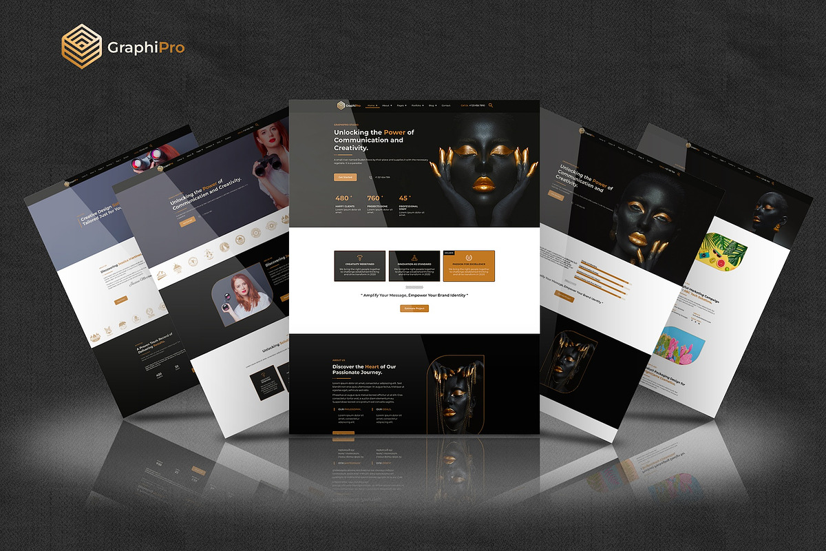 GraphiPro -Digital Elementor Pro Kit, a Websites & App Template by Select Agency Designs (Photo 4 of 8)
