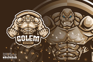 Golem Mascot Esport Logo