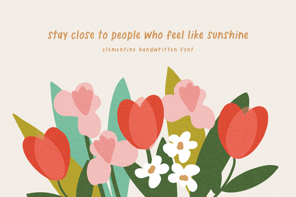 Clementine Handwritten Font, a Font by ReveryWorks (Photo 9 of 14)