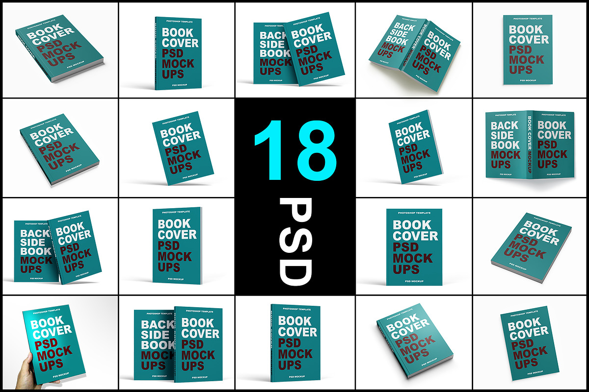 Book Cover Mockup, a Books & Magazine Mockup by mockupbuys (Photo 1 of 38)
