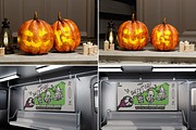 34 Halloween Party Event Mockups, an Advertising Mockup by Vitora Mockup (Thumbnail 12 of 12)