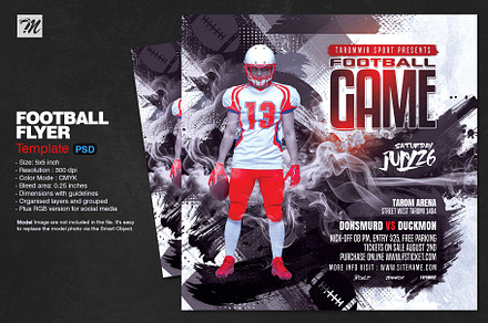 Football Game Flyer Template