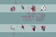 Crimson Aviary - Seamless Pattern, a Pattern Graphic by YARROO (Thumbnail 10 of 10)