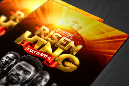 Easter conference template flyer