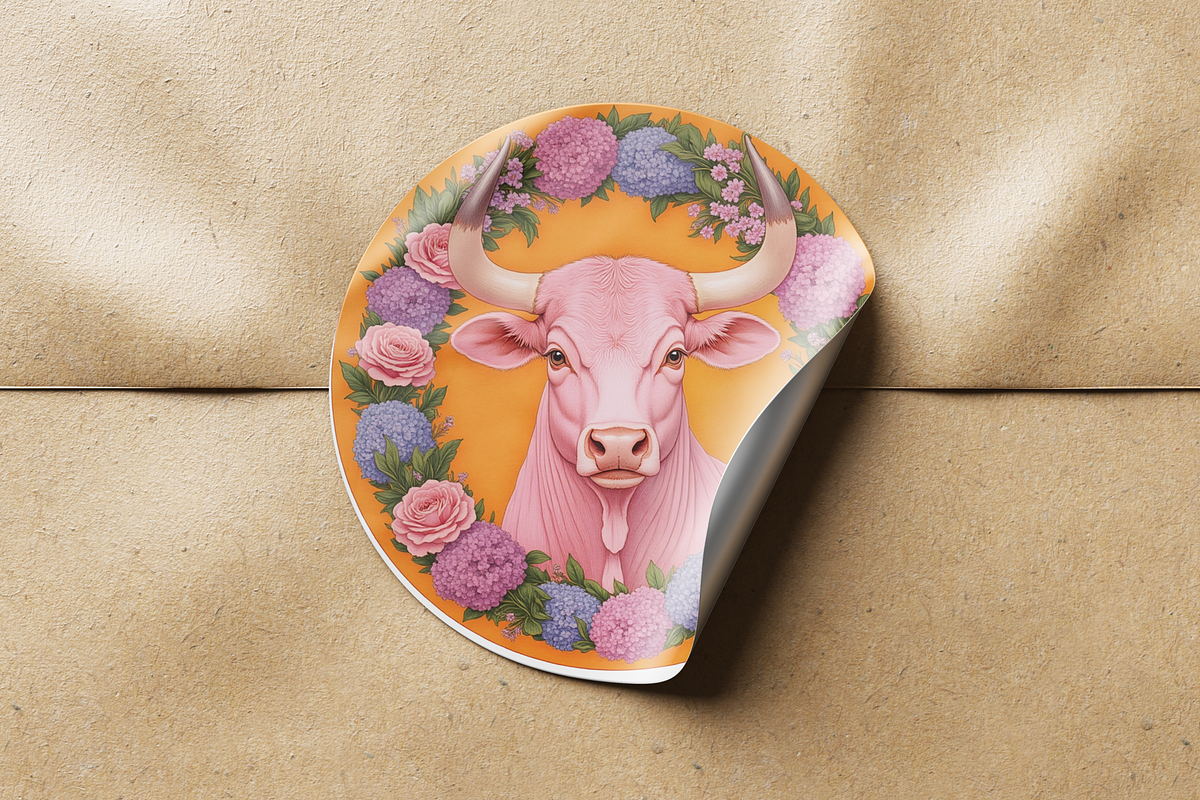 Pink Taurus Floral Collection , an Illustration by Jakayla Digital Co (Photo 8 of 8)