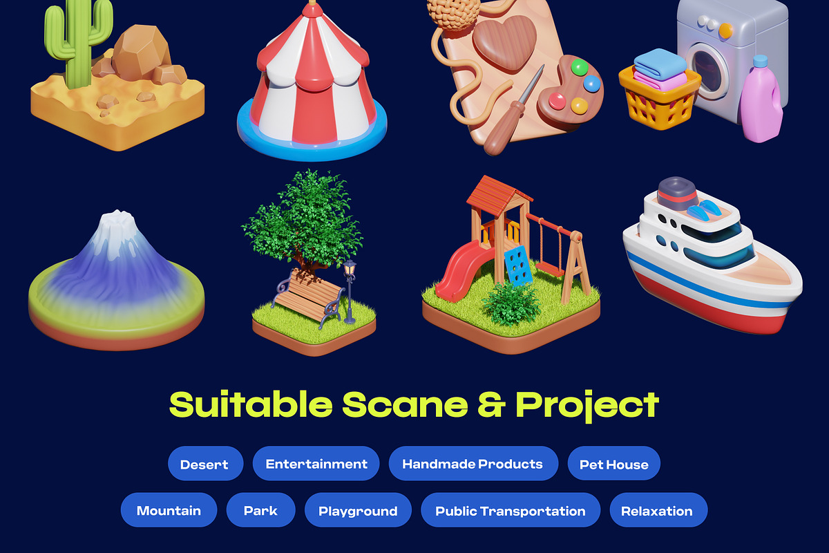 Airbnb Realistic Isometric 3D Icon, a Cars & Vehicle 3D Model by orenjidesign (Photo 4 of 8)