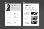 Minimal Resume Template, a Resume Template by Saman Osama (Thumbnail 3 of 8)