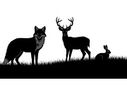 Wildlife Forest Silhouette Vector Bu, an Illustration by Designs_River (Thumbnail 40 of 51)