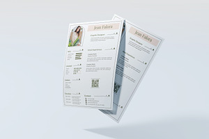 Elegant CV Template Design, a Flyer Template by Artnivora.Std