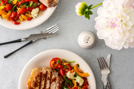 Pork entrecote on the bone, a Food & Drink Photo by Pandateam