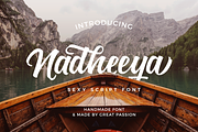 Nadheeya Script Font, a Script Font by Kotivoro (Thumbnail 1 of 7)