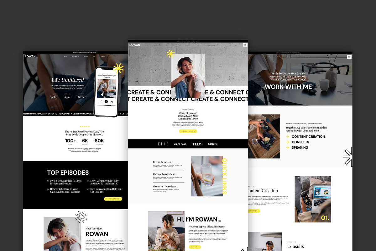 Rowan: Showit website template, a Templates & Theme by Aspen Creative Studio (Photo 2 of 4)