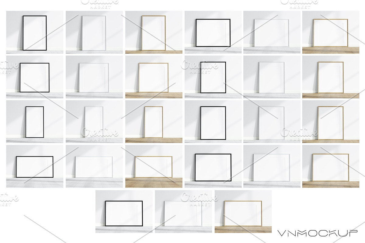 Minimal Frames Bundle - 27 Mockups, a Print Template by VNmockup (Photo 5 of 8)