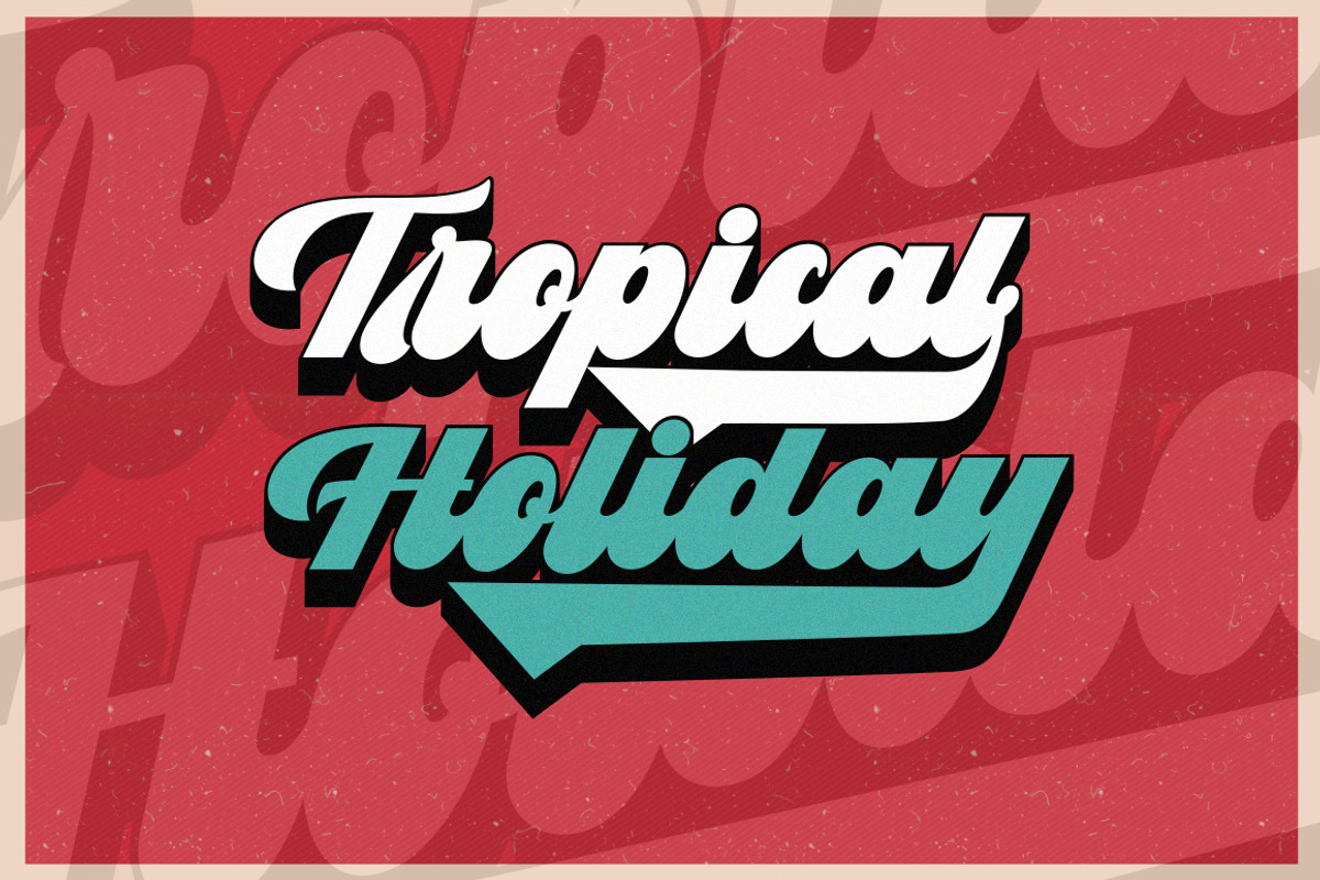 Vintage Retro Font - Pradis, a Script Font by Letter Fresh (Photo 2 of 10)