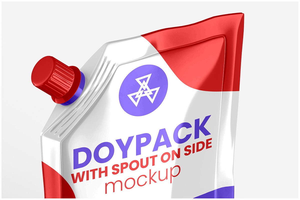 Doypack with Spout on Side Mockup, a Packaging Mockup by Illusiongraphic (Photo 21 of 25)