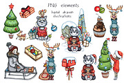 Christmas Mood set, an Illustration by artdreamer (Thumbnail 2 of 3)