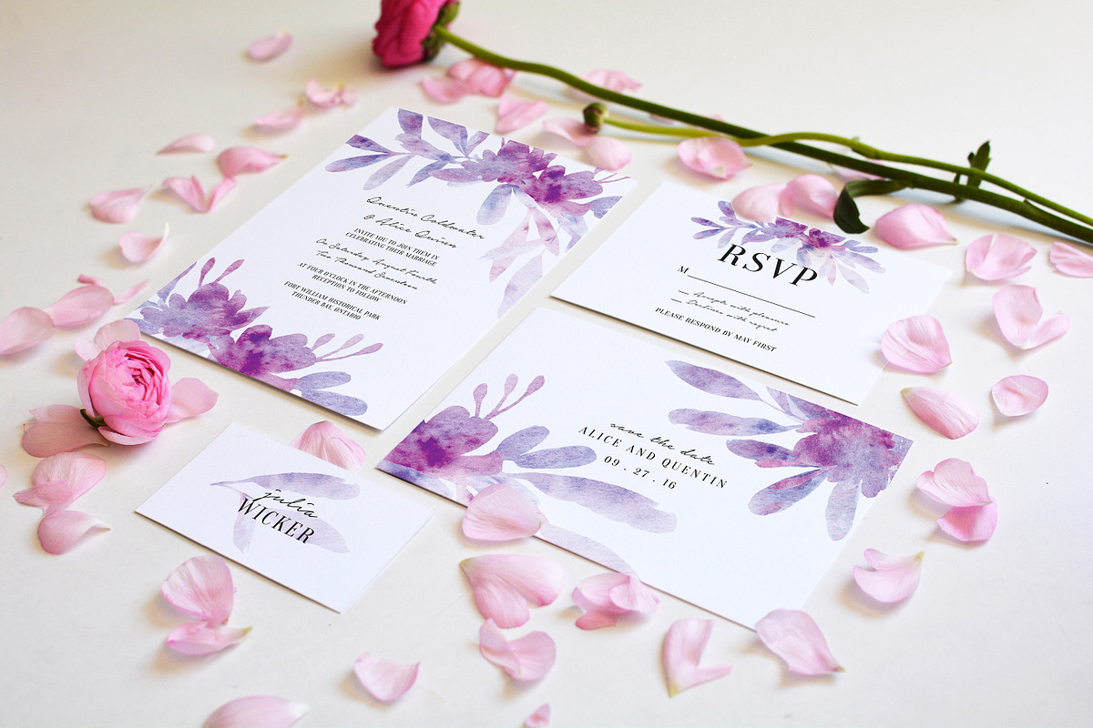 Angled Wedding Stationary Mockup, a Print Template by Barn Owl Studio (Photo 2 of 2)
