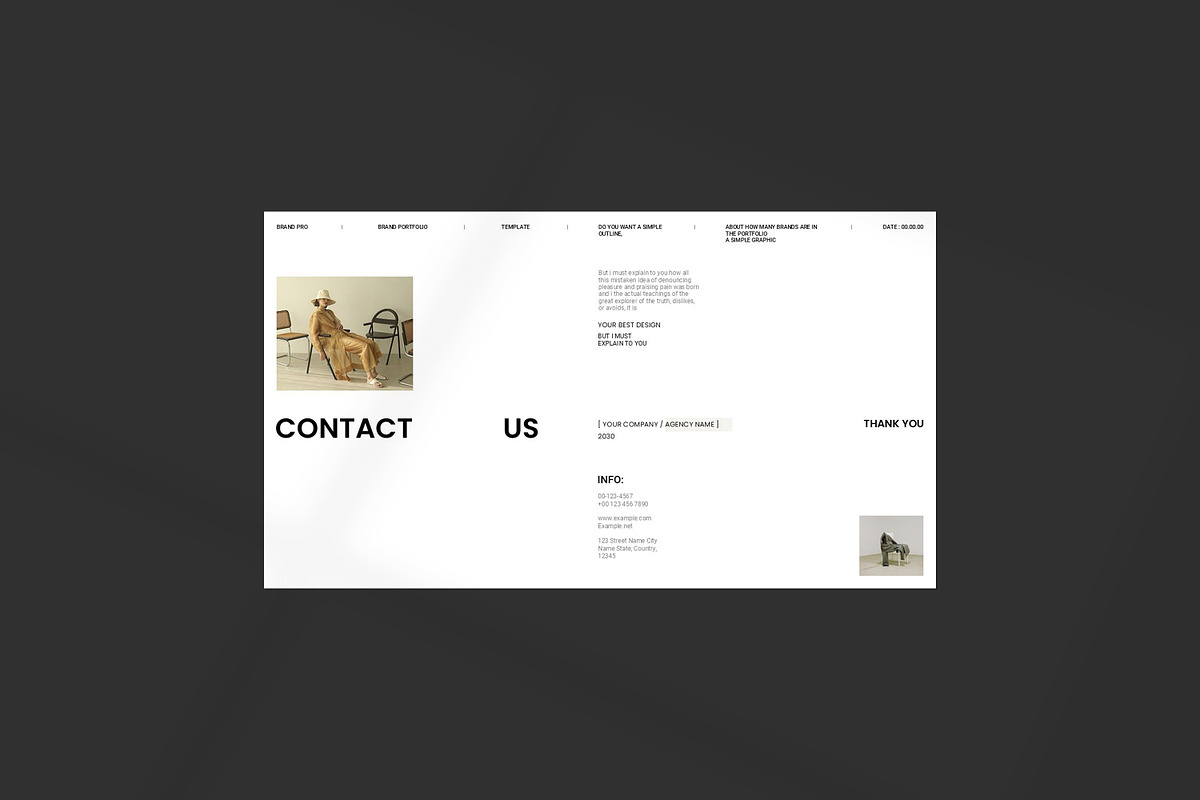 Hana Portfolio Presentation Template, a Presentation Template by PrintIdea (Photo 7 of 7)