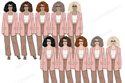 Business Women Clipart, a Person Illustration by GlamArtZhanna (Thumbnail 7 of 7)