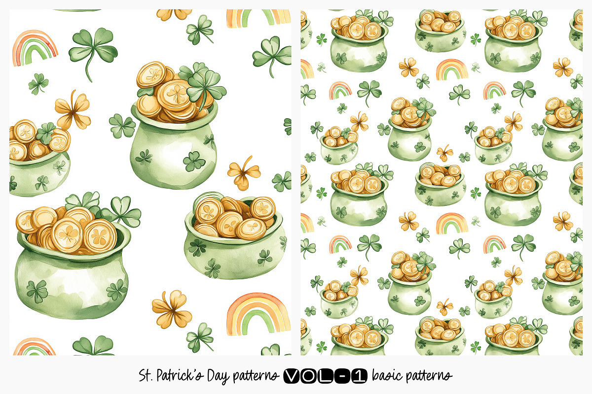 St. Patrick’s Day Seamless Patterns, a Pattern Graphic by DesignRocket (Photo 12 of 13)
