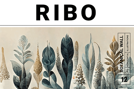 Ribo Collection · Botanical Wall, a Decorative Illustration by milatovar