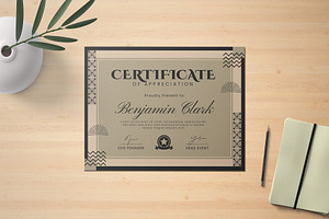 Traditional Vintage Certificate, a Stationery Template by Artnivora.Std