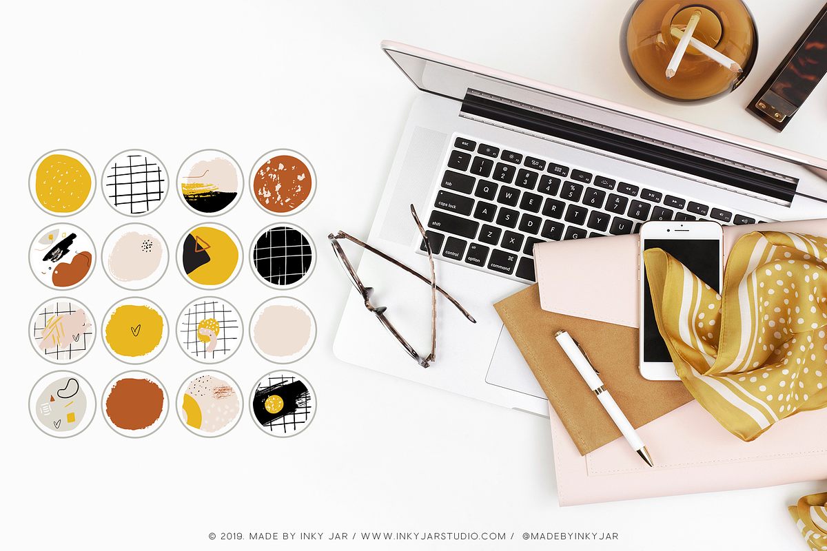 Instagram Highlight Covers-Abstract, a Social Media Template by Inky Jar Design Studio (Photo 2 of 2)
