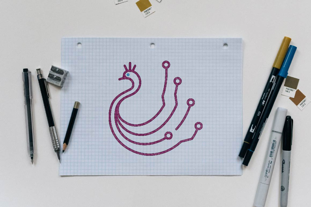 Peacock Bird Circuit Technology Logo, a Branding & Logo Template by jongcreative (Photo 2 of 4)