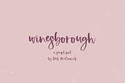 Winesborough Script, a Handwritten Font by Beck McCormick (Thumbnail 1 of 10)