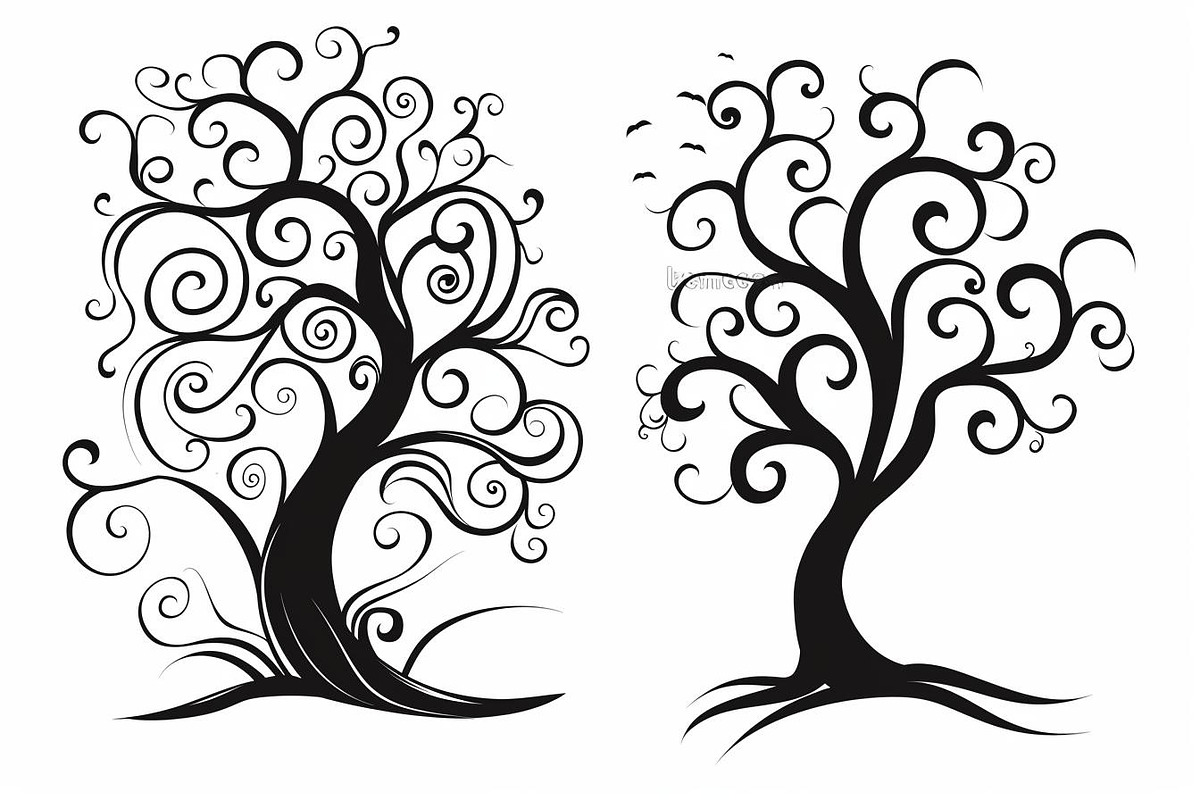 Tree Laser Cut Bundle | Decorative, an Object Graphic by jahid234 (Photo 5 of 9)