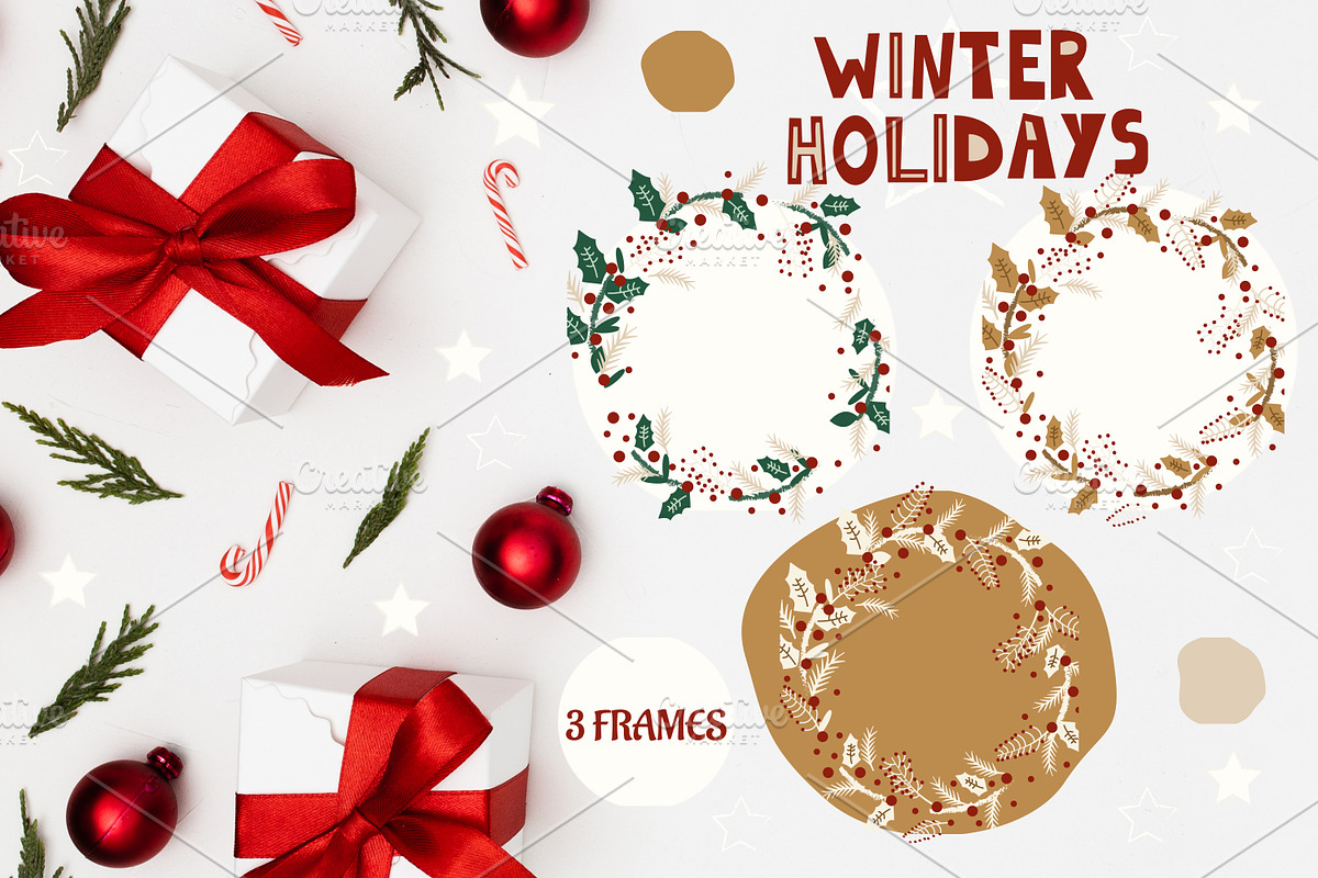 Winter holidays. Christmas pattern, a Pattern Graphic by Lineli (Photo 11 of 15)