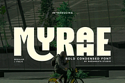 Myrahe - Bold Condensed Font, a Sans Serif Font by RagamKata (Thumbnail 1 of 10)