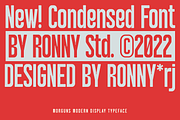 Morguns Bold & Condensed Sans Serif, a Sans Serif Font by Ronny Studio (Thumbnail 7 of 15)