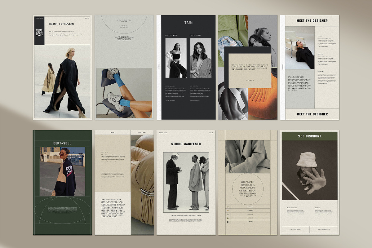 COS | Stories | Canva & InDesign, a Social Media Template by Studio Brand