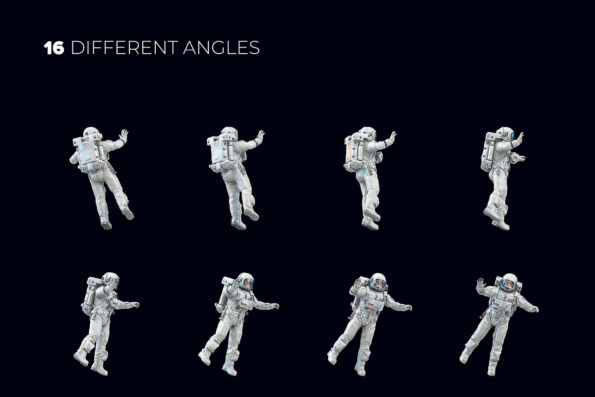 3D Mockup Space Astronaut #05, a Product Mockup by ARKS ACADEMY (Photo 3 of 7)