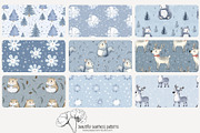 80 winter animals seamless pattern, a Pattern Graphic by Poppy Lane Studio (Thumbnail 4 of 11)