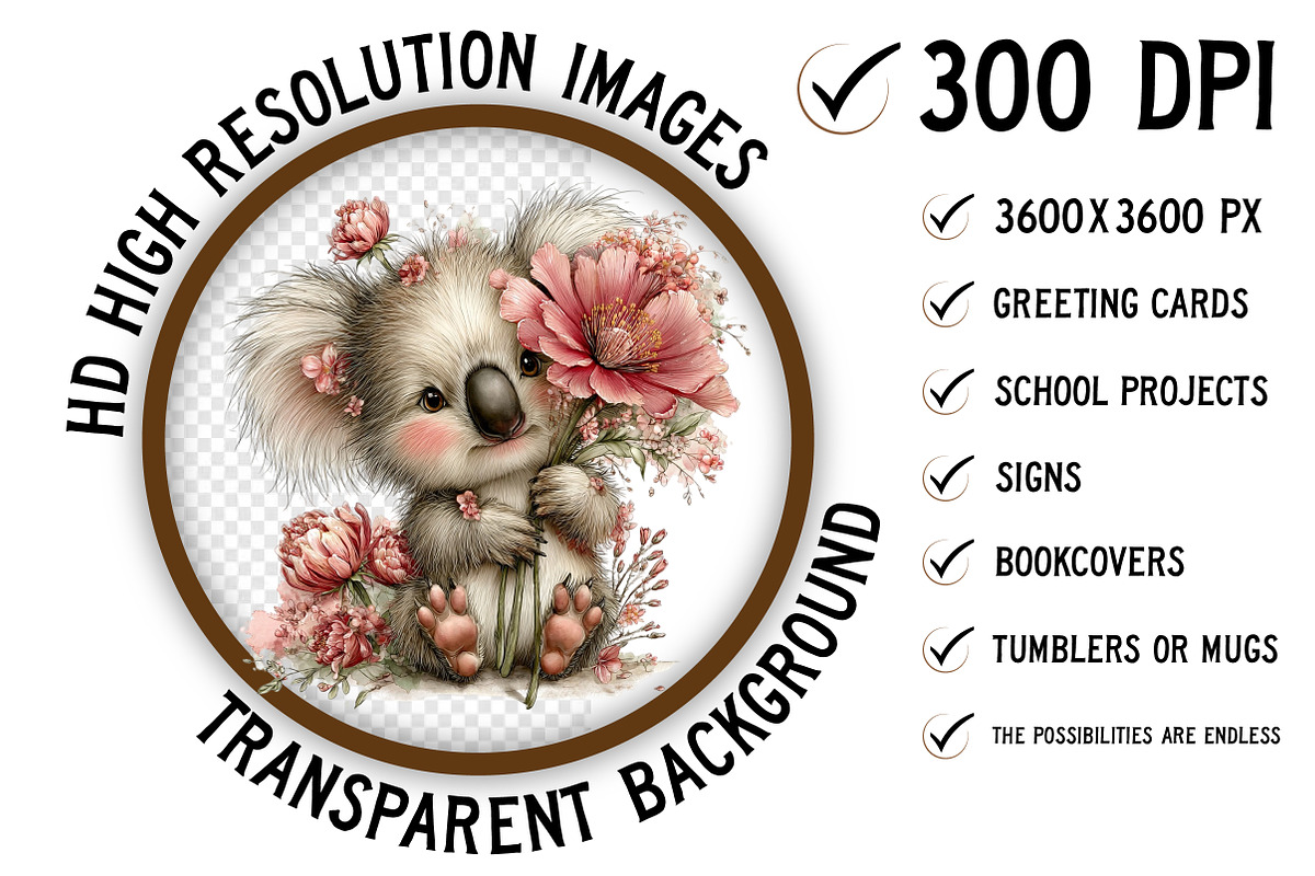 Whimsical Animals Clipart, an Illustration by Craft Nest (Photo 2 of 11)