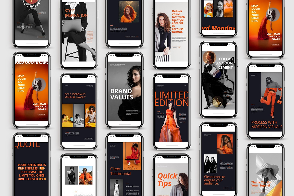 150 Animated Canva Instagram Bundle, a Social Media Template by TheBrightGrap (Photo 2 of 12)