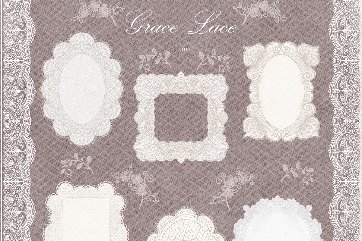 Grace Lace. Hand draw watercolor, an Object Graphic by ma_i_vi (Photo 6 of 12)