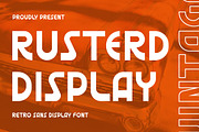 Rusterd  Retro Sans Font, a Sans Serif Font by AQR Studio (Thumbnail 1 of 7)