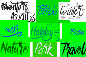 Adventure bundling lettering footage, a Templates & Theme by SSI.Scraps