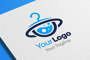 Orbit Laundry Logo Template, a Branding & Logo Template by Grapixy