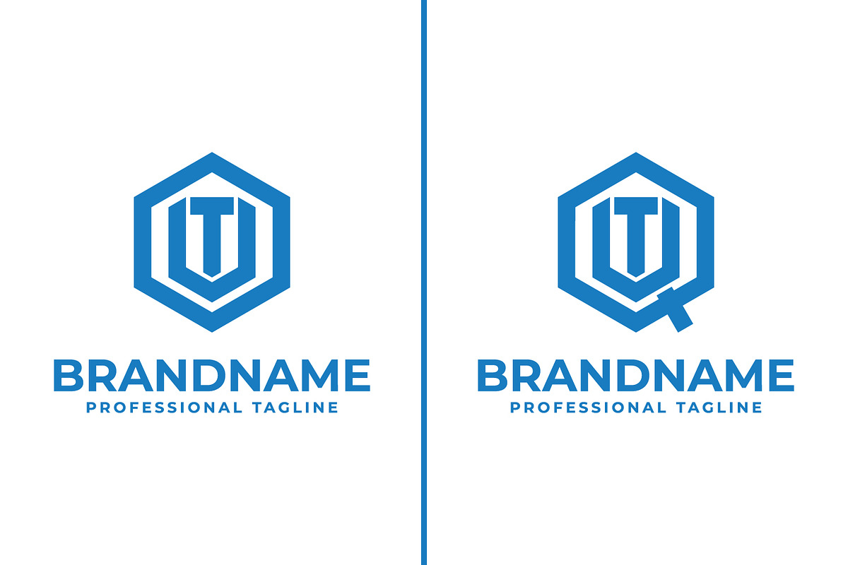 Letters OUT and QUT Hexagon Logo, a Branding & Logo Template by Pray Art Design Studio