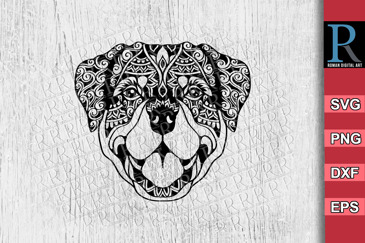 Rottweiler SVG for cutting machines, an Illustration by RomanDigitalArt ...