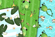 Frog patterns, a Pattern Graphic by DarinaDigital (Thumbnail 4 of 6)